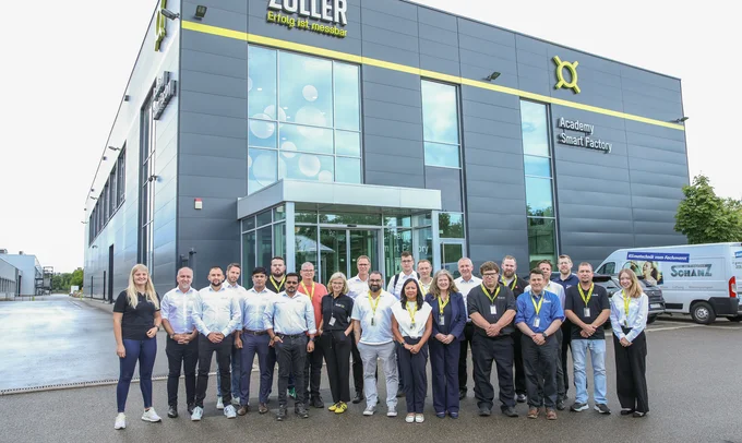 group of people at zoller technology tour